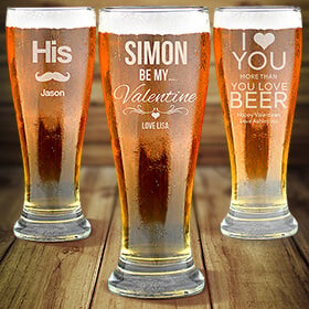 Valentine Premium Beer Glasses