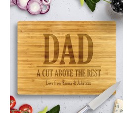 Dad A Cut Above Bamboo Cutting Board