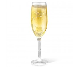 Groom Champagne Glass