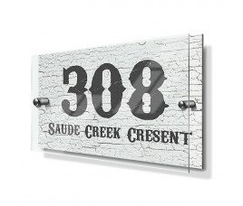 Weathered Paint Effect Premium Acrylic Front House Sign