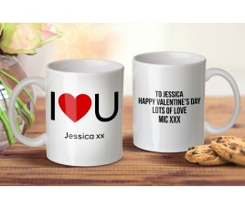 I Love U Mug