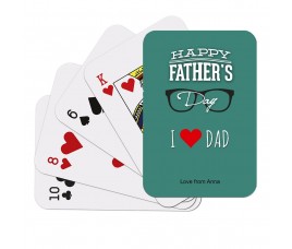 Dad Glass Frame Playing Cards