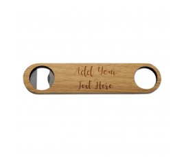Add Your Own Message Wooden Bottle Opener