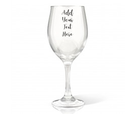 Add Your Own Message Wine Glass