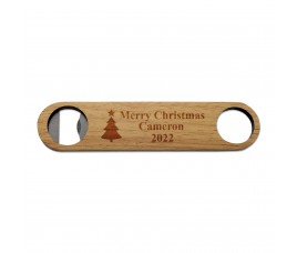 Christmas Tree Wooden Bottle Opener