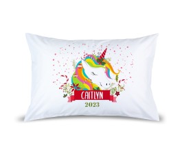 Colourful Unicorn Pillow Case