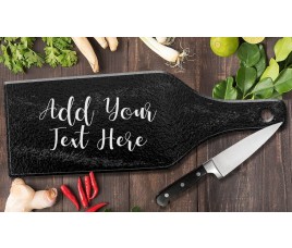 Add Your Own Message Glass Cheese Board