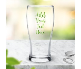 Add Your Own Message Standard Beer Glass