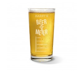Beer Meter Pint Glass