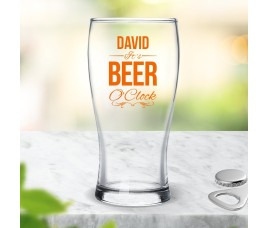 Beer O'Clock Standard Beer Glass