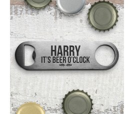 Beer O'Clock Engraved Bottle Opener