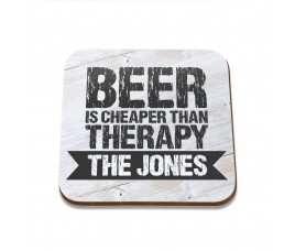 Beer Therapy Square Coaster