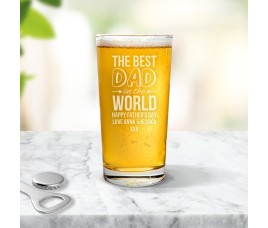 Best Dad Engraved Pint Glass