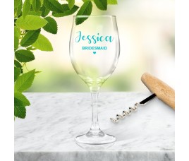 Bridesmaid Wine Glass