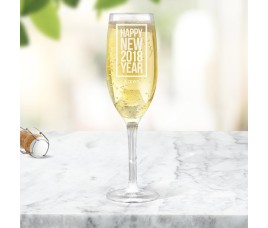 Classic New Year Champagne Glass