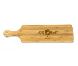 Couples Long Bamboo Serving Board