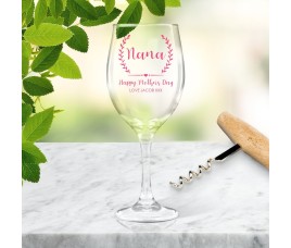 Crest Wine Glass