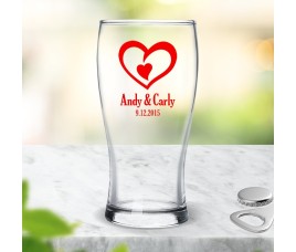 Double Heart Standard Beer Glass