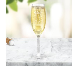 Fun New Year Champagne Glass