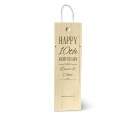 Happy Anniversary Single Wine Box