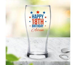 Happy Birthday Standard Beer Glass