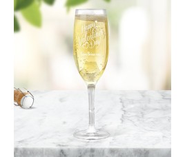 Happy Valentines Champagne Glass