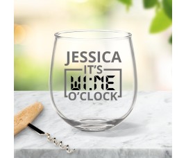 O'Clock Stemless Wine Glass