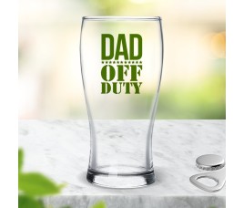 Off Duty Standard Beer Glass