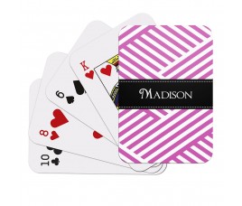 Pink Pattern Playing Cards