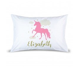 Pink Unicorn Pillow Case