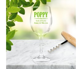 Poppy Wine Glass