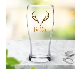 Reindeer Standard Beer Glass