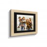 33x38cm Raw Oak Frame with Black Border (17x22cm Print)